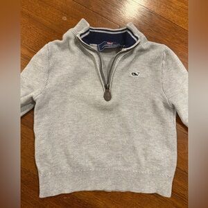 Vineyard Vines kids Gray quarter zip Sweater Sz 3T